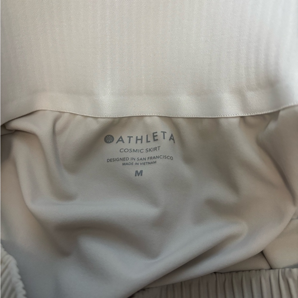 Athleta Tan A-Line High-Low Skirt Casual Knee-Length - Picture 4 of 4